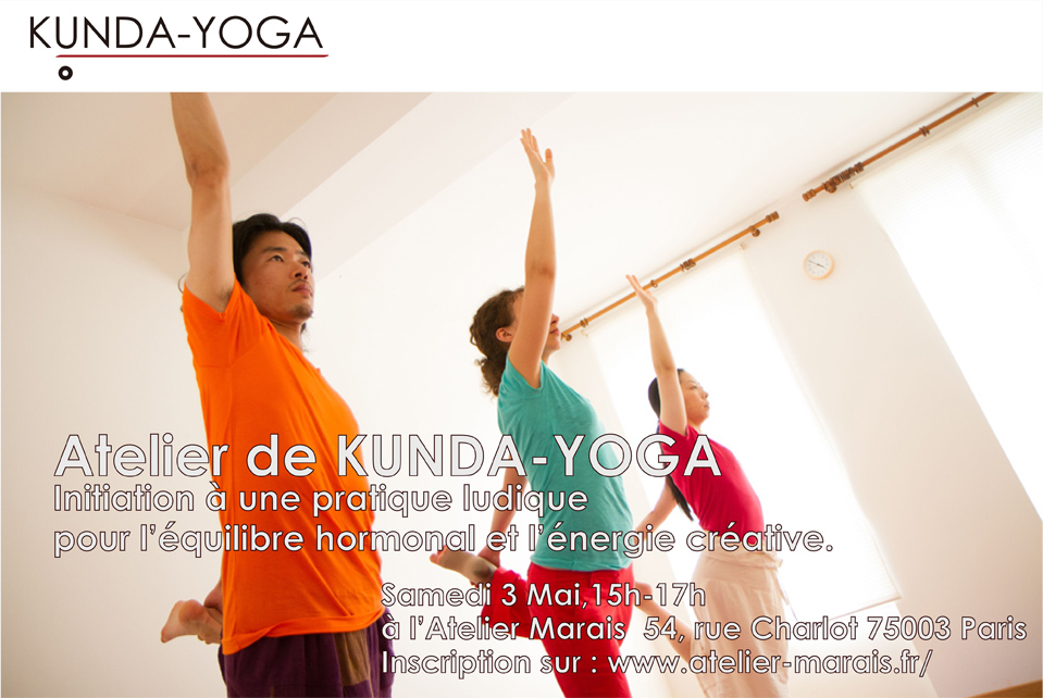 Samedi 3 Mai 15h-17h Atelier de Kunda-Yoga